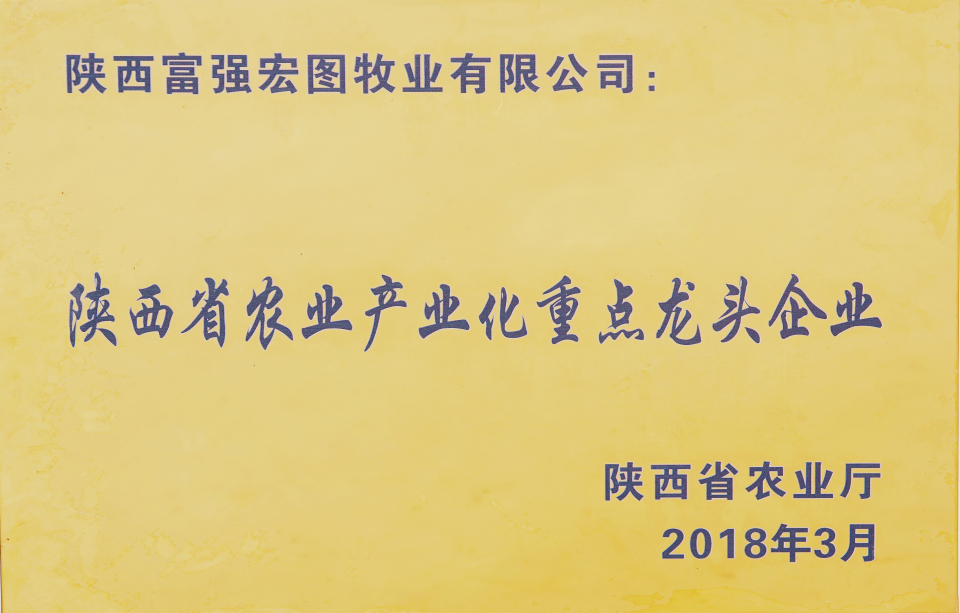 陜西省農(nóng)業(yè)產(chǎn)業(yè)化重點(diǎn)龍頭企業(yè)