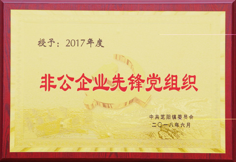 2017年度非公企業(yè)先鋒黨組織